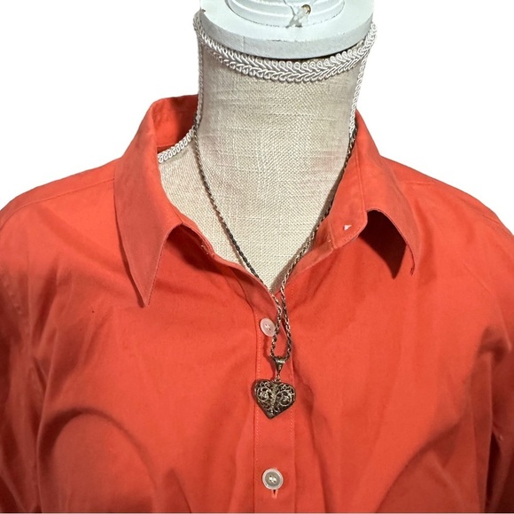 Sterling Silver Chain & Filigree Heart Pendant Necklace Marked 925 Italy 12g - Picture 1 of 7